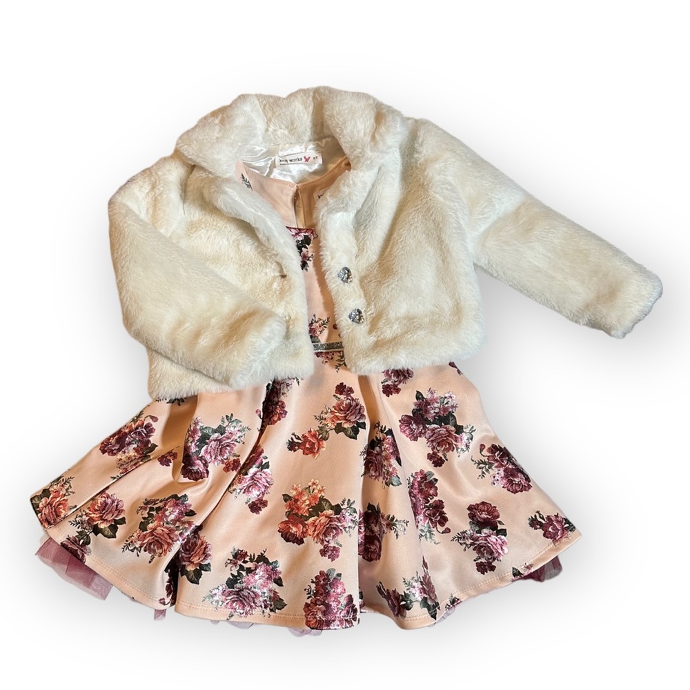 NWT Knitworks Dress & Coat for Toddler Girls